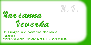 marianna veverka business card